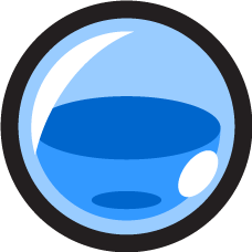 Original blue mana potion icon with transparent corners